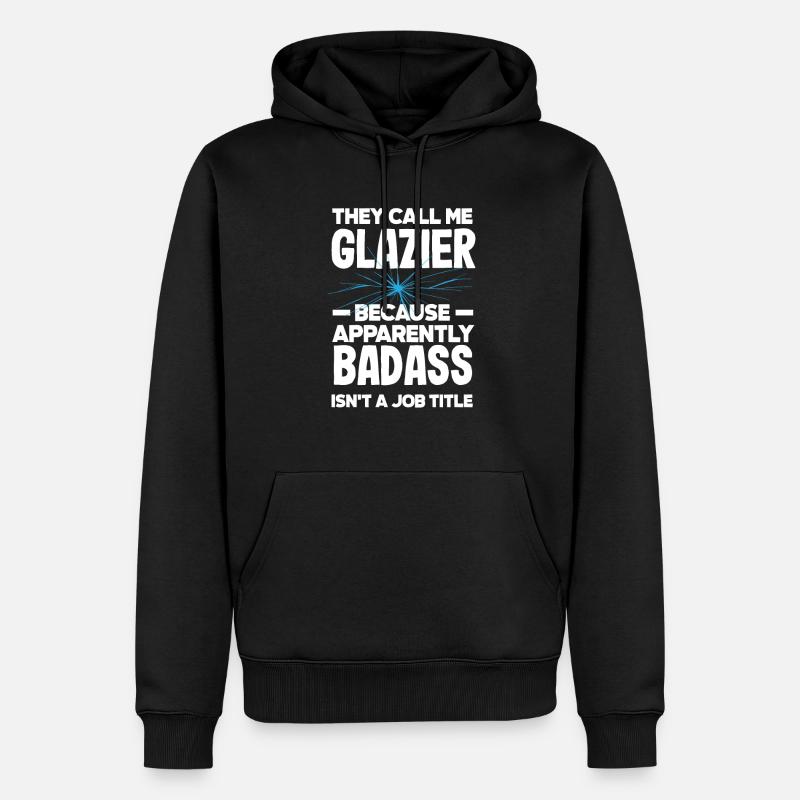 Glaser Geschenk - Männer Premium Bio Hoodie - Schwarz