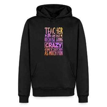 Lustiges Lehrer Lehrerinnen Geschenk - Männer Premium Bio Hoodie - Schwarz - Vorne - Nico (187cm)