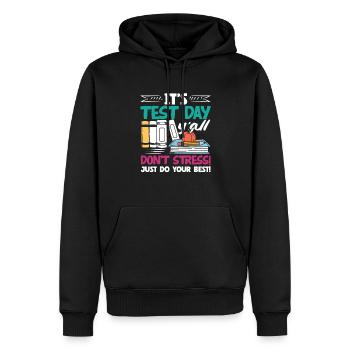 Lustiges Lehrer Lehrerinnen Geschenk - Männer Premium Bio Hoodie - Schwarz - Vorne - Nico (187cm)