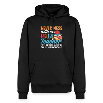 Lustiges Lehrer Lehrerinnen Geschenk - Männer Premium Bio Hoodie - Schwarz - Vorne - Nico (187cm)