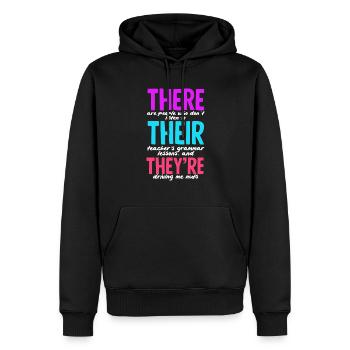 Lustiges Lehrer Lehrerinnen Geschenk - Männer Premium Bio Hoodie - Schwarz - Vorne - Nico (187cm)
