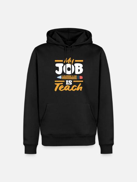 Funny Teacher Teacher Gift - Men’s Premium Organic Hoodie - black
