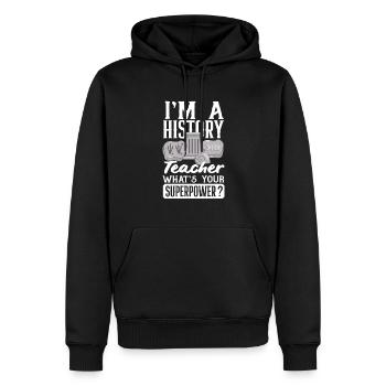 Lustiges Lehrer Lehrerinnen Geschenk - Männer Premium Bio Hoodie - Schwarz - Vorne - Nico (187cm)