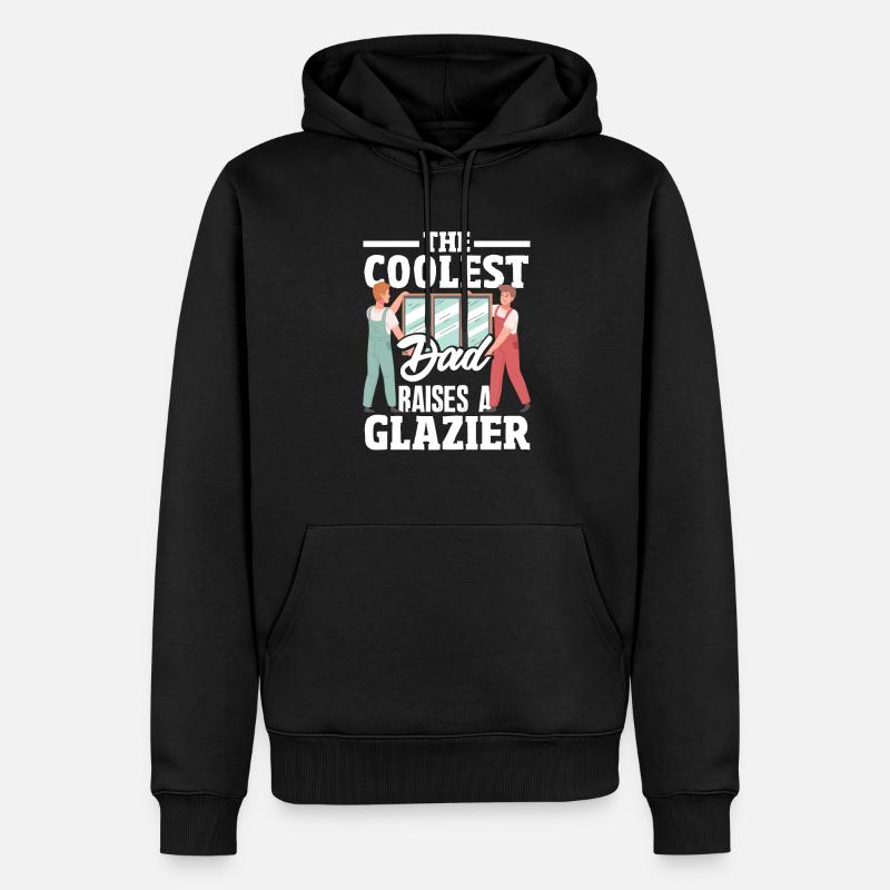 Glaser Geschenk - Männer Premium Bio Hoodie - Schwarz