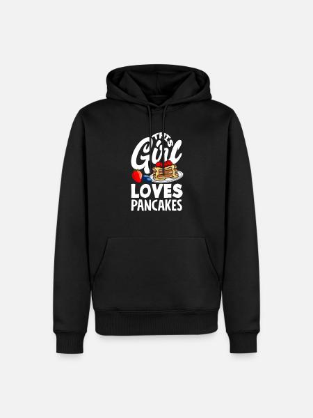 Funny Pancake Lover Gift - Men’s Premium Organic Hoodie - black