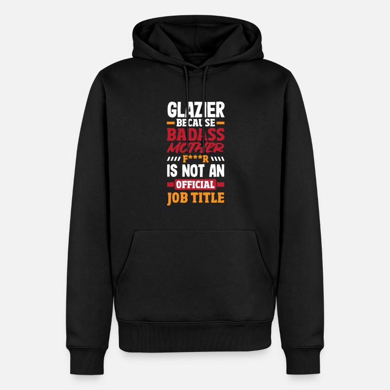 Glaser Geschenk - Männer Premium Bio Hoodie - Schwarz