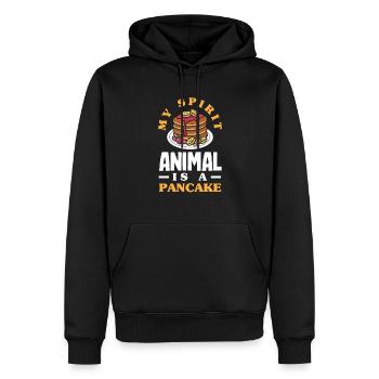 Lustiges Pfannkuchenliebhaber Geschenk - Männer Premium Bio Hoodie - Schwarz - Vorne - Nico (187cm)