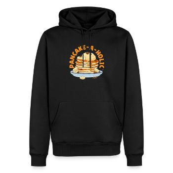 Lustiges Pfannkuchenliebhaber Geschenk - Männer Premium Bio Hoodie - Schwarz - Vorne - Nico (187cm)