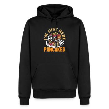 Lustiges Pfannkuchenliebhaber Geschenk - Männer Premium Bio Hoodie - Schwarz - Vorne - Nico (187cm)