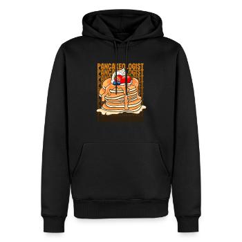 Lustiges Pfannkuchenliebhaber Geschenk - Männer Premium Bio Hoodie - Schwarz - Vorne - Nico (187cm)