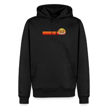 Lustiges Pfannkuchenliebhaber Geschenk - Männer Premium Bio Hoodie - Schwarz - Vorne - Nico (187cm)