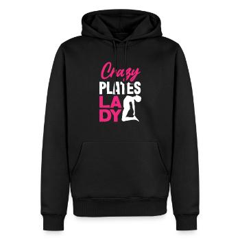 Crazy Pilates Lady Fitness Pilates Passion - Sweat à capuche Premium bio Homme - noir - Devant - Nico (187cm)