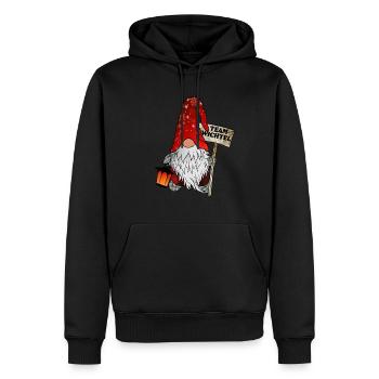Wichtel Team Weihnachtsgnom - Männer Premium Bio Hoodie - Schwarz - Vorne - Nico (187cm)
