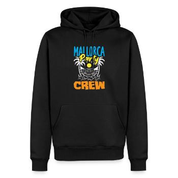 Mallorca Party Crew Mallorca Urlaub - Männer Premium Bio Hoodie - Schwarz - Vorne - Nico (187cm)