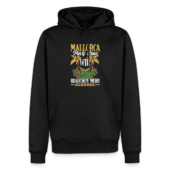 Mallorca Party Crew Mallorca Urlaub - Männer Premium Bio Hoodie - Schwarz - Vorne - Nico (187cm)