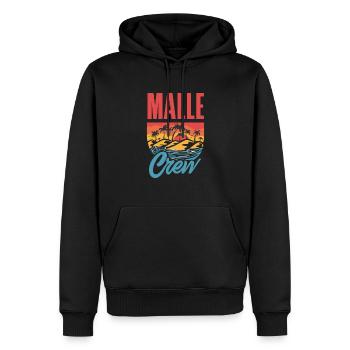 Mallorca Party Crew Mallorca Urlaub - Männer Premium Bio Hoodie - Schwarz - Vorne - Nico (187cm)