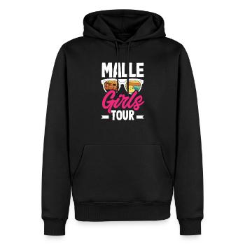 Mallorca Party Crew Mallorca Urlaub - Männer Premium Bio Hoodie - Schwarz - Vorne - Nico (187cm)