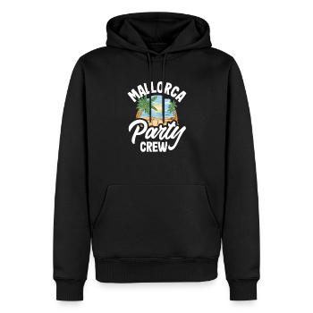 Mallorca Party Crew Mallorca Urlaub - Männer Premium Bio Hoodie - Schwarz - Vorne - Nico (187cm)
