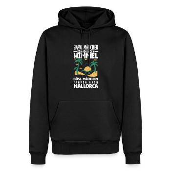 Mallorca Party Crew Mallorca Urlaub - Männer Premium Bio Hoodie - Schwarz - Vorne - Nico (187cm)