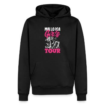 Mallorca Party Crew Mallorca Urlaub - Männer Premium Bio Hoodie - Schwarz - Vorne - Nico (187cm)