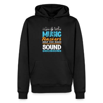 Lustiges Lehrer Lehrerinnen Geschenk - Männer Premium Bio Hoodie - Schwarz - Vorne - Nico (187cm)