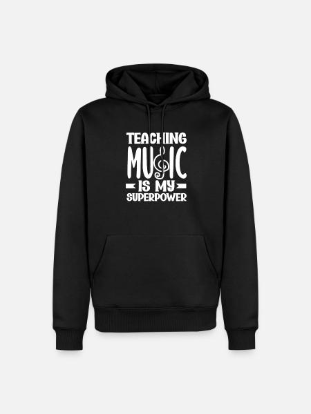 Drôle de professeur Cadeau d’enseignant - Sweat à capuche Premium bio Homme - noir