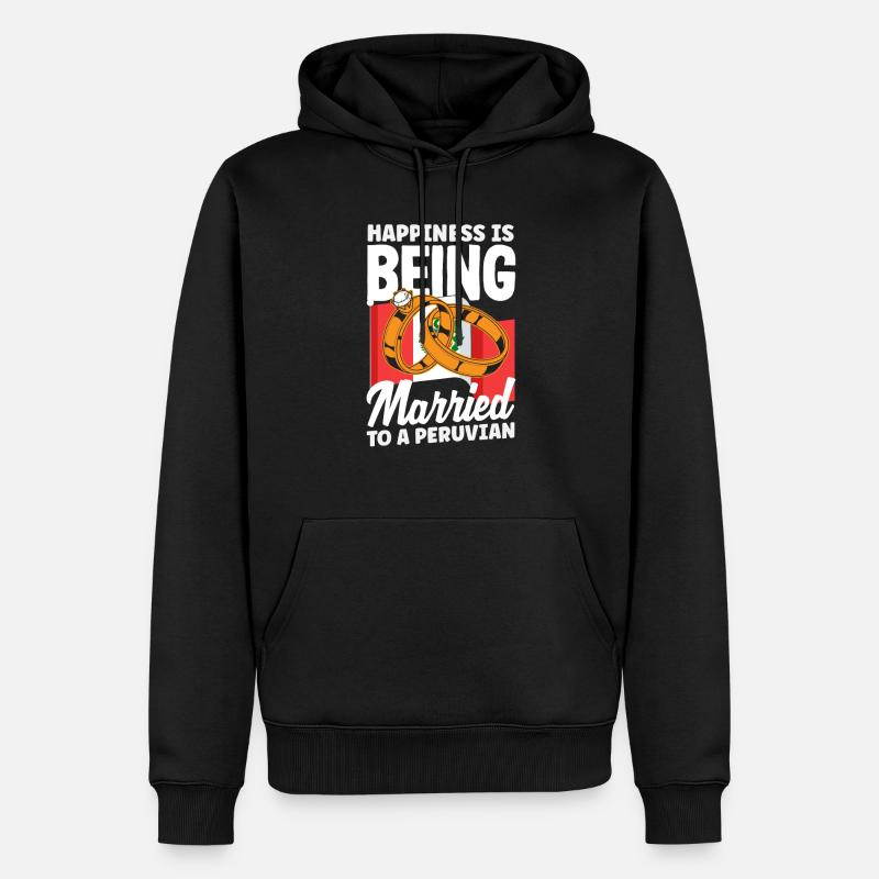 Peru Peruaner Geschenk - Männer Premium Bio Hoodie - Schwarz