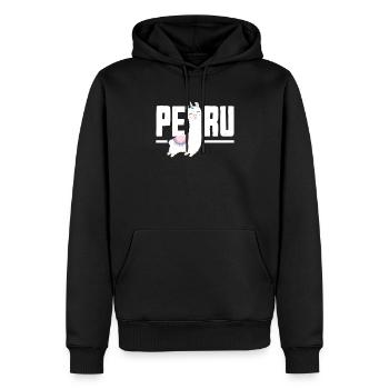 Peru Peruaner Geschenk - Männer Premium Bio Hoodie - Schwarz - Vorne - Nico (187cm)