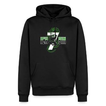 T-shirt d’anniversaire Ninja J’ai 7 ans - Sweat à capuche Premium bio Homme - noir - Devant - Nico (187cm)