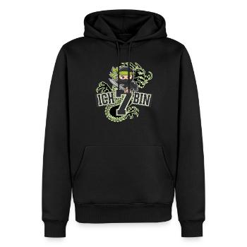 T-shirt d’anniversaire Ninja J’ai 7 ans - Sweat à capuche Premium bio Homme - noir - Devant - Nico (187cm)