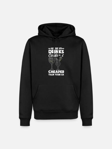 Funny Bartender Saying Bartender Gift - Men’s Premium Organic Hoodie - black