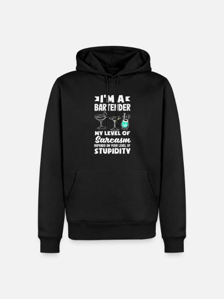 Funny Bartender Saying Bartender Gift - Men’s Premium Organic Hoodie - black