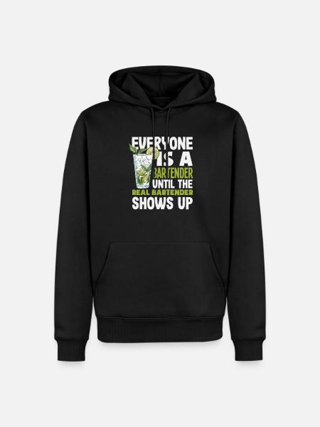 Funny Bartender Saying Bartender Gift - Men’s Premium Organic Hoodie - black