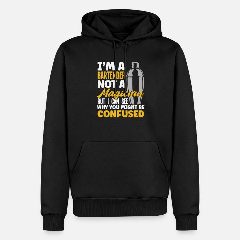 Funny Bartender Saying Bartender Gift - Men’s Premium Organic Hoodie - black