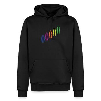 Lustiger Barkeeper Spruch Barkeeper Geschenk - Männer Premium Bio Hoodie - Schwarz - Vorne - Nico (187cm)