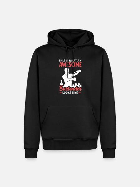 Funny Bartender Saying Bartender Gift - Men’s Premium Organic Hoodie - black