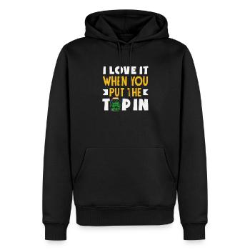 Lustiger Barkeeper Spruch Barkeeper Geschenk - Männer Premium Bio Hoodie - Schwarz - Vorne - Nico (187cm)