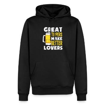 Funny Bartender Saying Bartender Gift - Men’s Premium Organic Hoodie - black - Front - Nico (187cm)