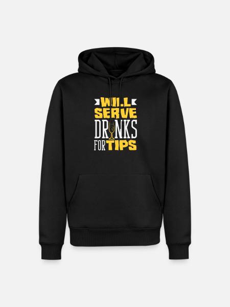 Funny Bartender Saying Bartender Gift - Men’s Premium Organic Hoodie - black