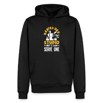 Lustiger Barkeeper Spruch Barkeeper Geschenk - Männer Premium Bio Hoodie - Schwarz - Vorne - Nico (187cm)