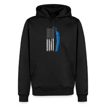Lustiger Barkeeper Spruch Barkeeper Geschenk - Männer Premium Bio Hoodie - Schwarz - Vorne - Nico (187cm)