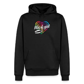 Barman drôle disant Barman cadeau - Sweat à capuche Premium bio Homme - noir - Devant - Nico (187cm)
