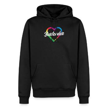 Funny Bartender Saying Bartender Gift - Men’s Premium Organic Hoodie - black - Front - Nico (187cm)