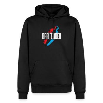 Funny Bartender Saying Bartender Gift - Men’s Premium Organic Hoodie - black - Front - Nico (187cm)