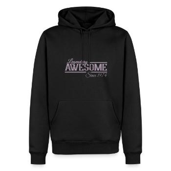 Jahrgang 1974 Awesome Geburtstag Sprüche - Männer Premium Bio Hoodie - Schwarz - Vorne - Nico (187cm)