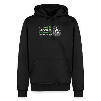 Mein Stapler Zieht Etwas Nach Rechts Lustiges - Männer Premium Bio Hoodie - Schwarz - Vorne - Nico (187cm)