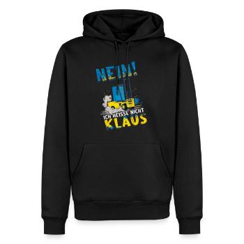 Staplerfahrer - Nein Ich Heiße Nicht Klaus - Männer Premium Bio Hoodie - Schwarz - Vorne - Nico (187cm)