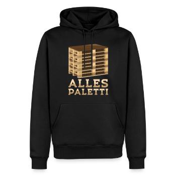 Alles Paletti Lustiges Stapler Gabelstapler - Männer Premium Bio Hoodie - Schwarz - Vorne - Nico (187cm)