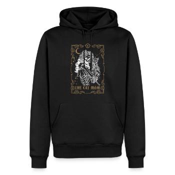 Cat Mom Tarot Card Occult Club Gothic Animal - Männer Premium Bio Hoodie - Schwarz - Vorne - Nico (187cm)