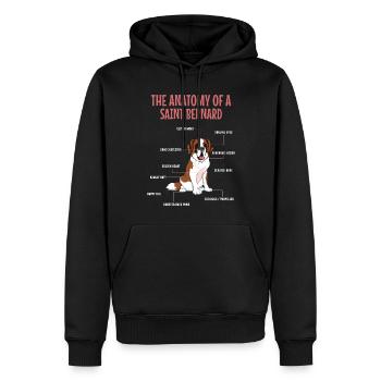 Definition Animal Pet Anatomy Of Saint Bernard Dog - Männer Premium Bio Hoodie - Schwarz - Vorne - Nico (187cm)
